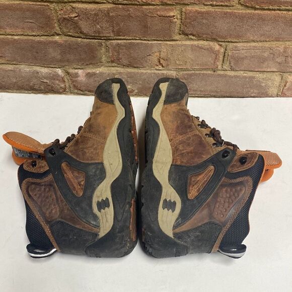 Hawx Talon Dark Umber Waterproof Lace-Up Work Boot Broad Square Toe Dark Brown S - Picture 5 of 8